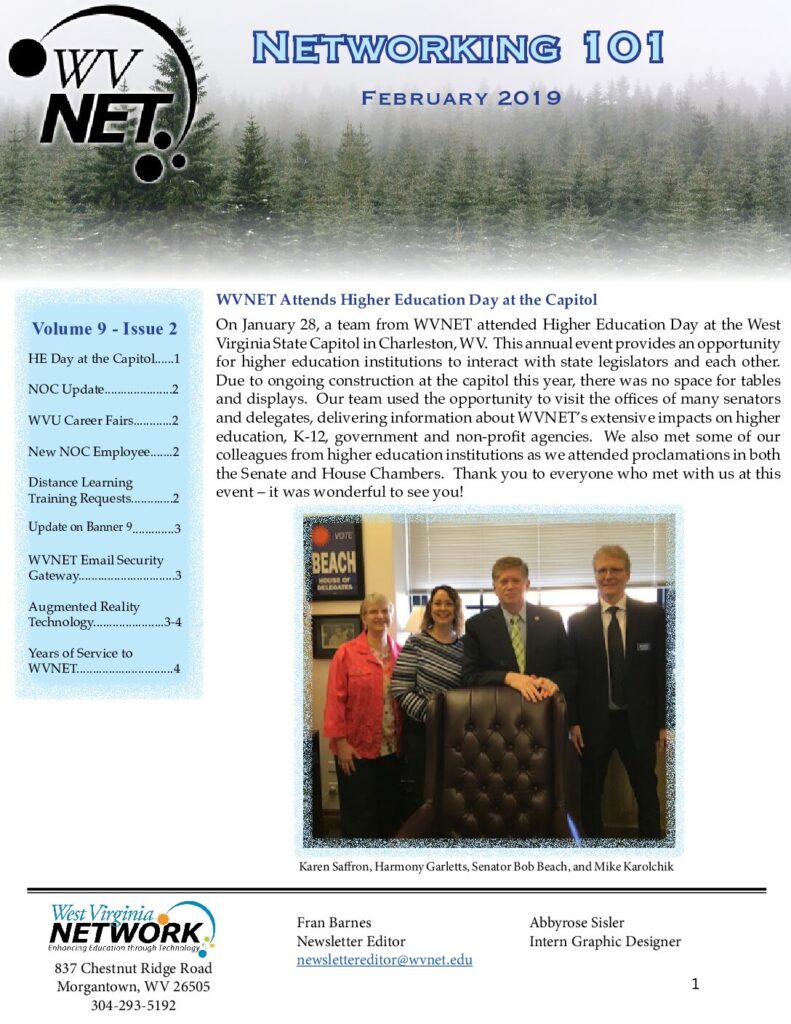 thumbnail of WVNET Newsletter February 2019