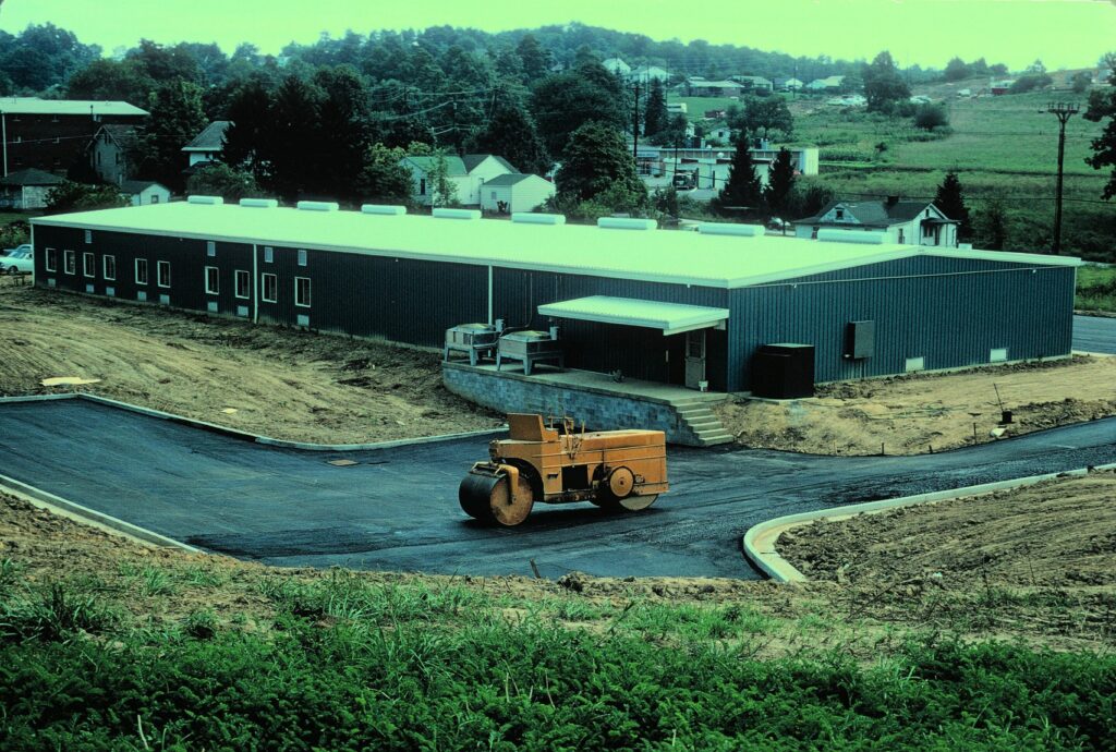 WVNET building from the back in the early 1970s