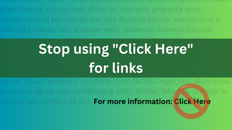 For more information Click Here Graphic urging to avoid using